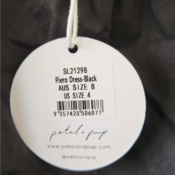 New Petal + Pup USA Black Piero Dress | size 8 small - Picture 10 of 10